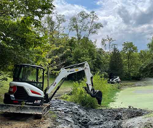 Bobcat Excavator Work